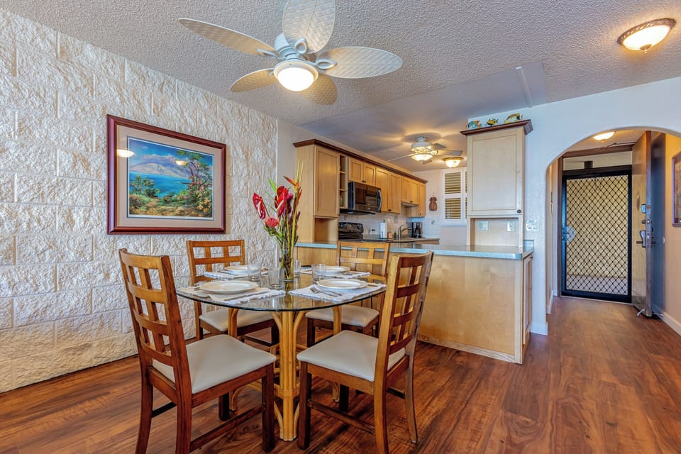 Dining and kitchen area