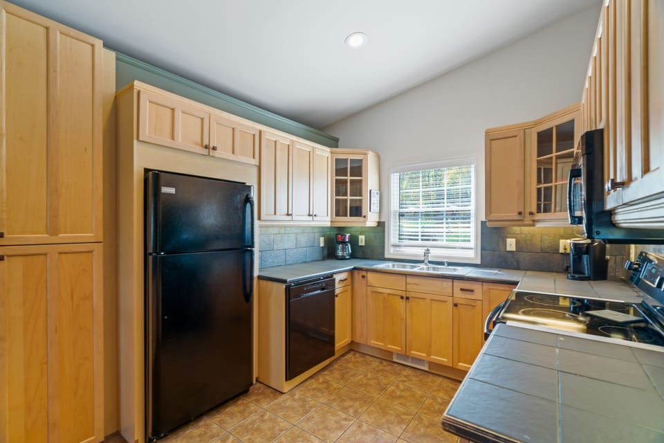 Fully stocked kitchen
