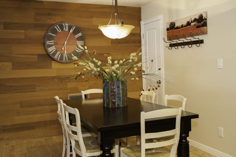 New dining table will seat up to 8.