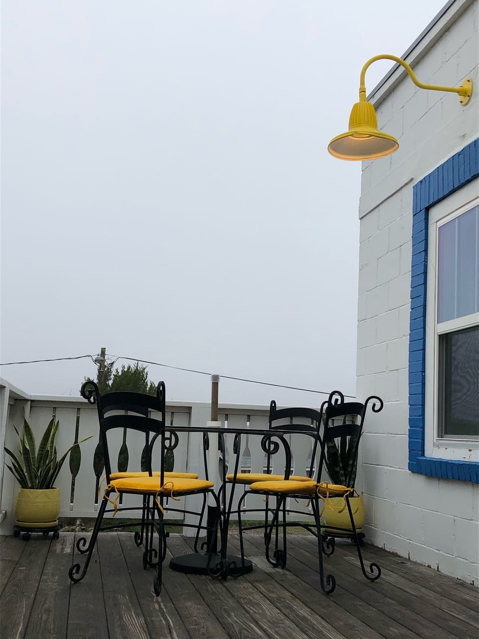 Dining or enjoying a glass of wine,  the deck provides awesome waterfront views 