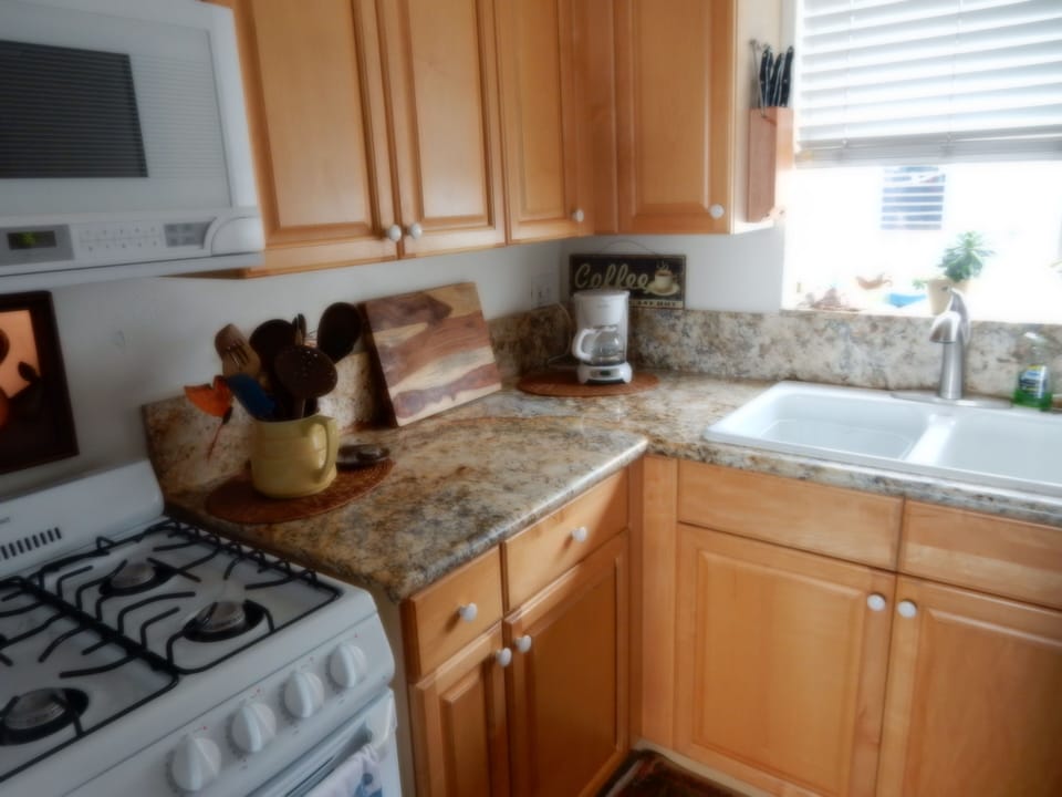 New appliances, granite counter tops, fully furnished for your cooking needs. 