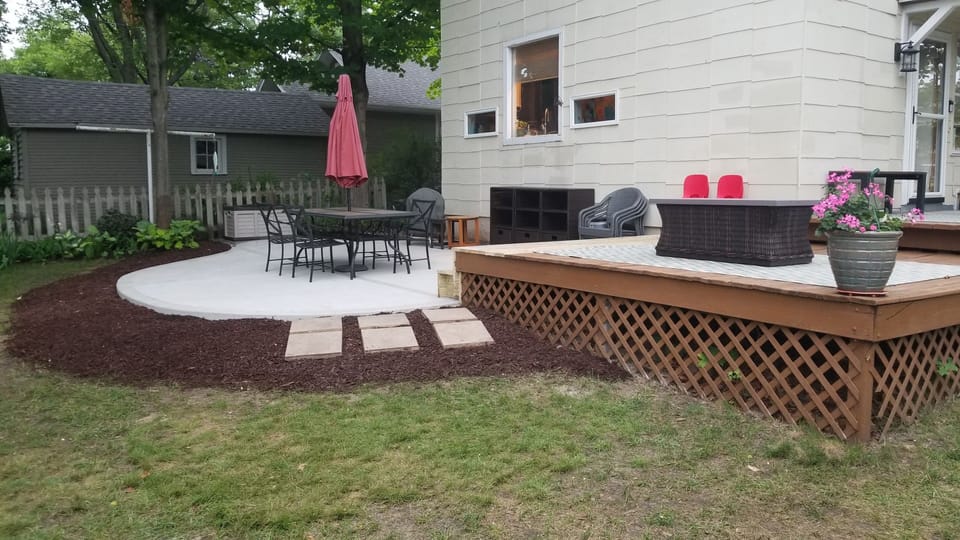 New patio
