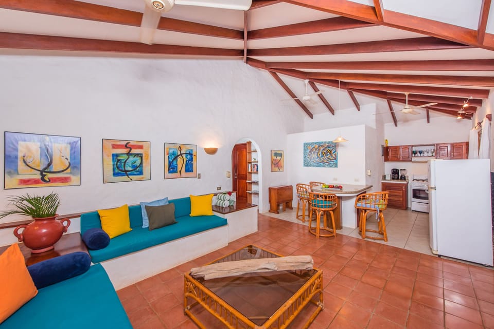 you probably will not spend much time inside, it is a comfortable open setting!
