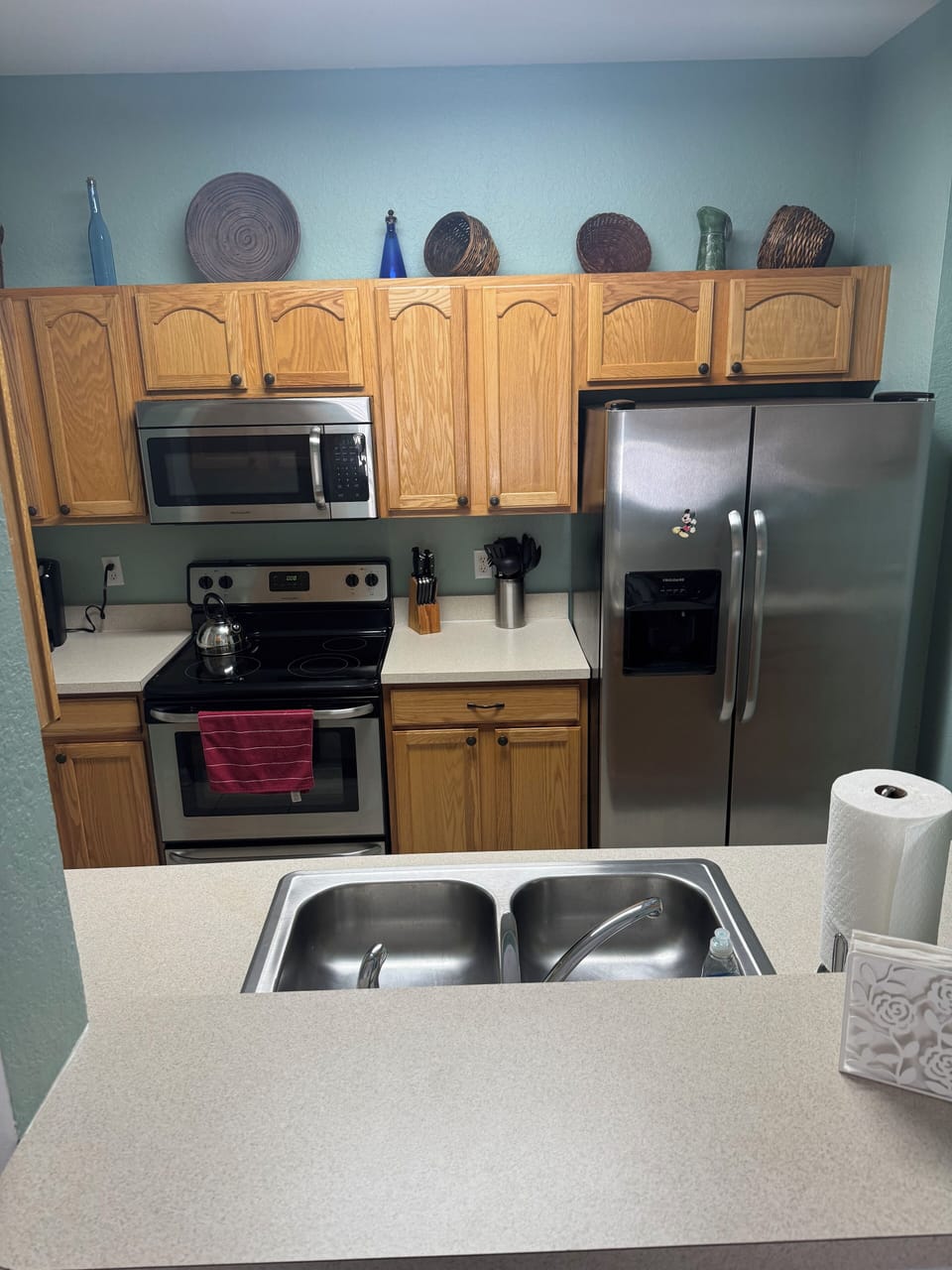 Fully stocked kitchen