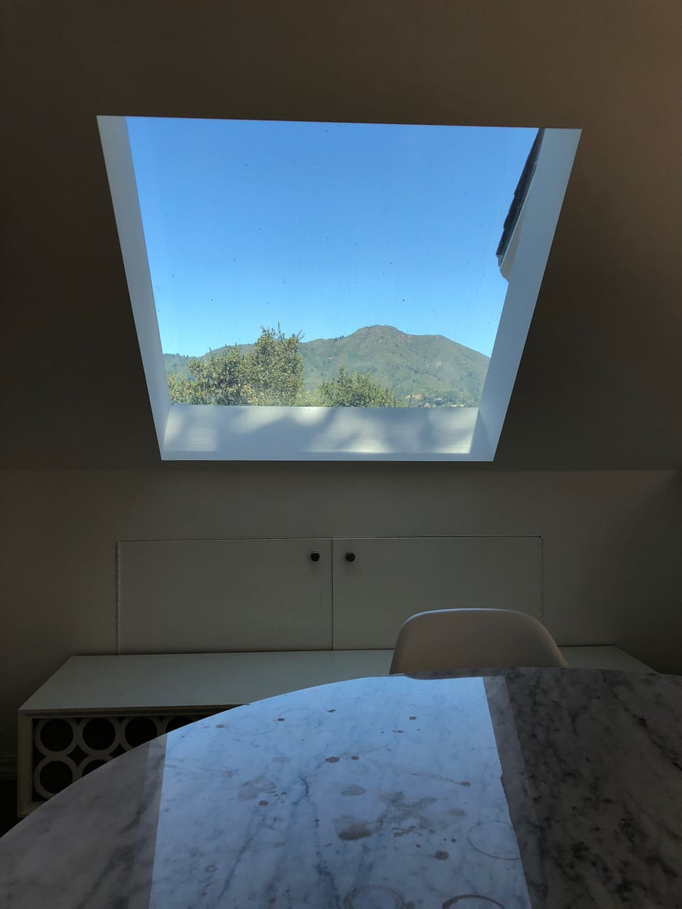 View from dining room table