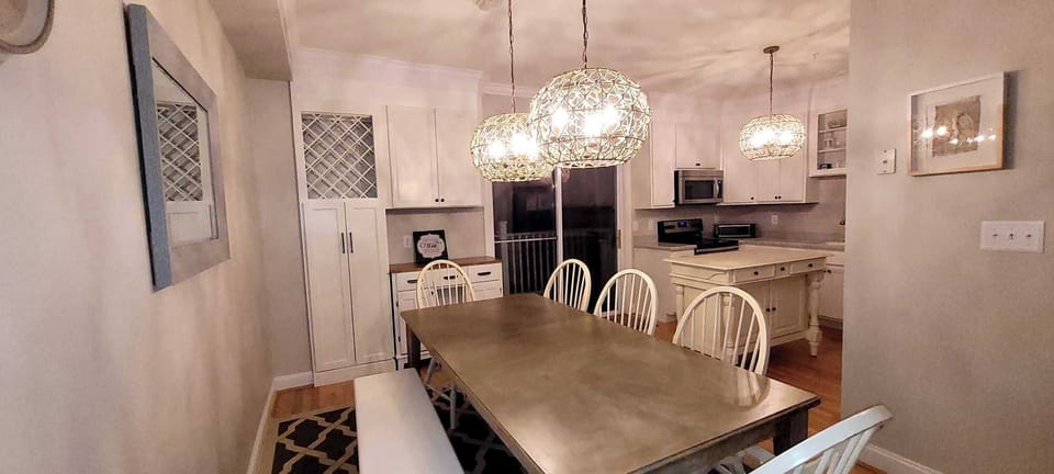 2nd Level Dining Room Table w/ Deck
