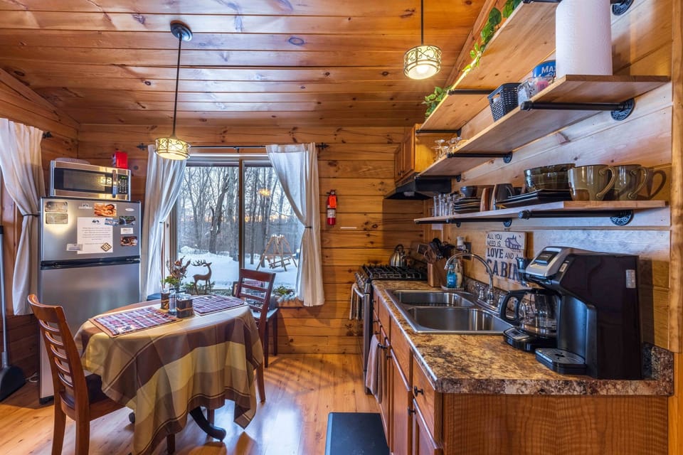 Enjoy your meal together in the cozy eat-in kitchen.
