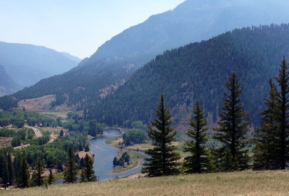 Rio Grande River by Cotton Wood Cove on horseback. 