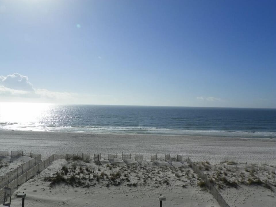 beach view from the balcony