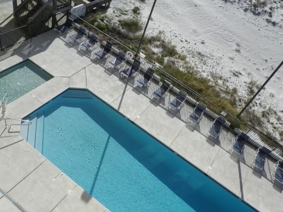 kiddie pool & large heated swimming pool.