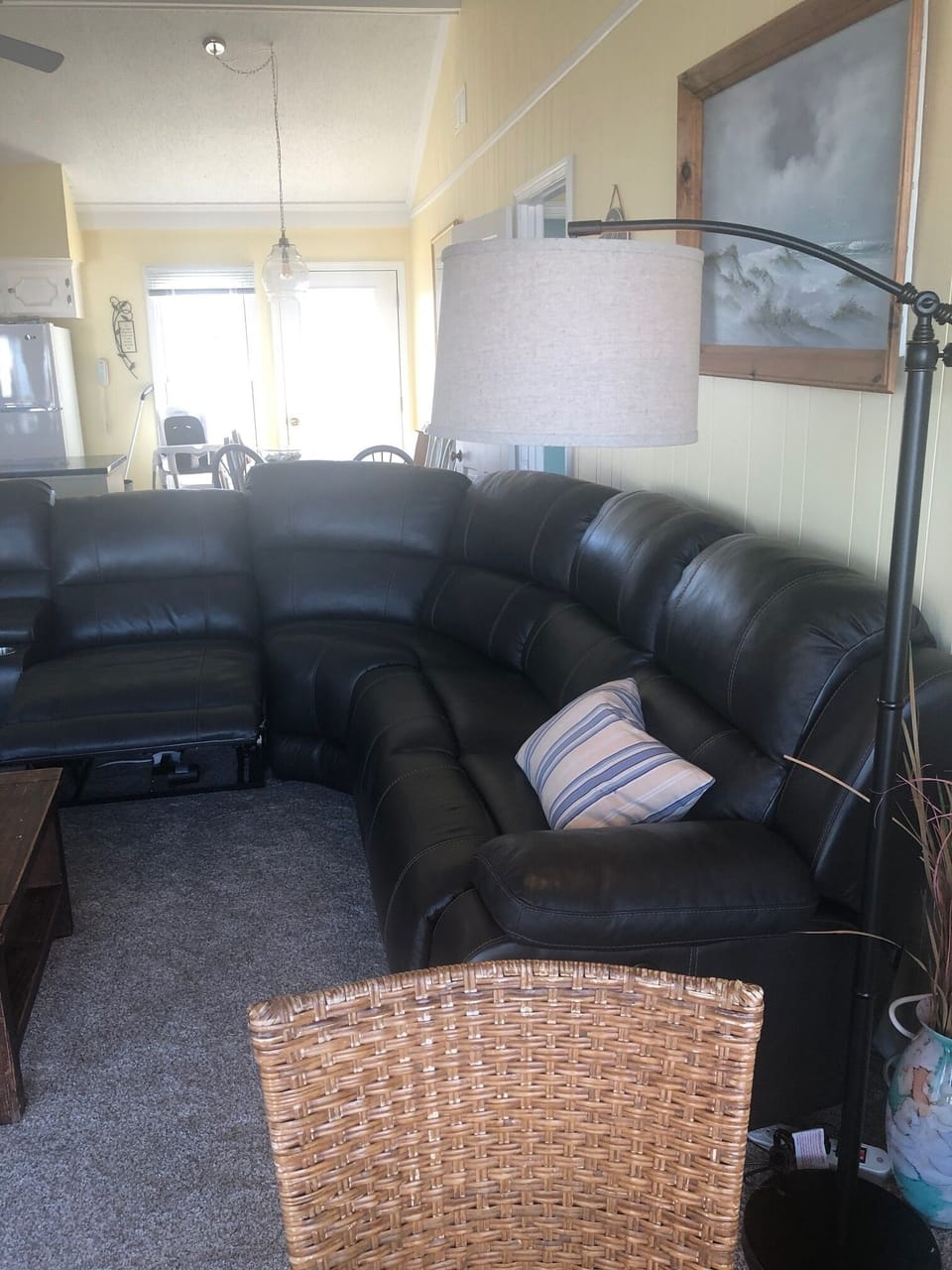 new carpet and new recliner