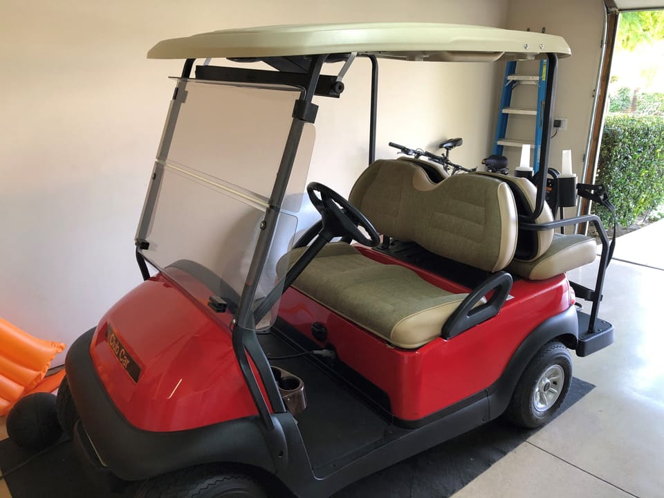 Four seat Golf cart for our guest use