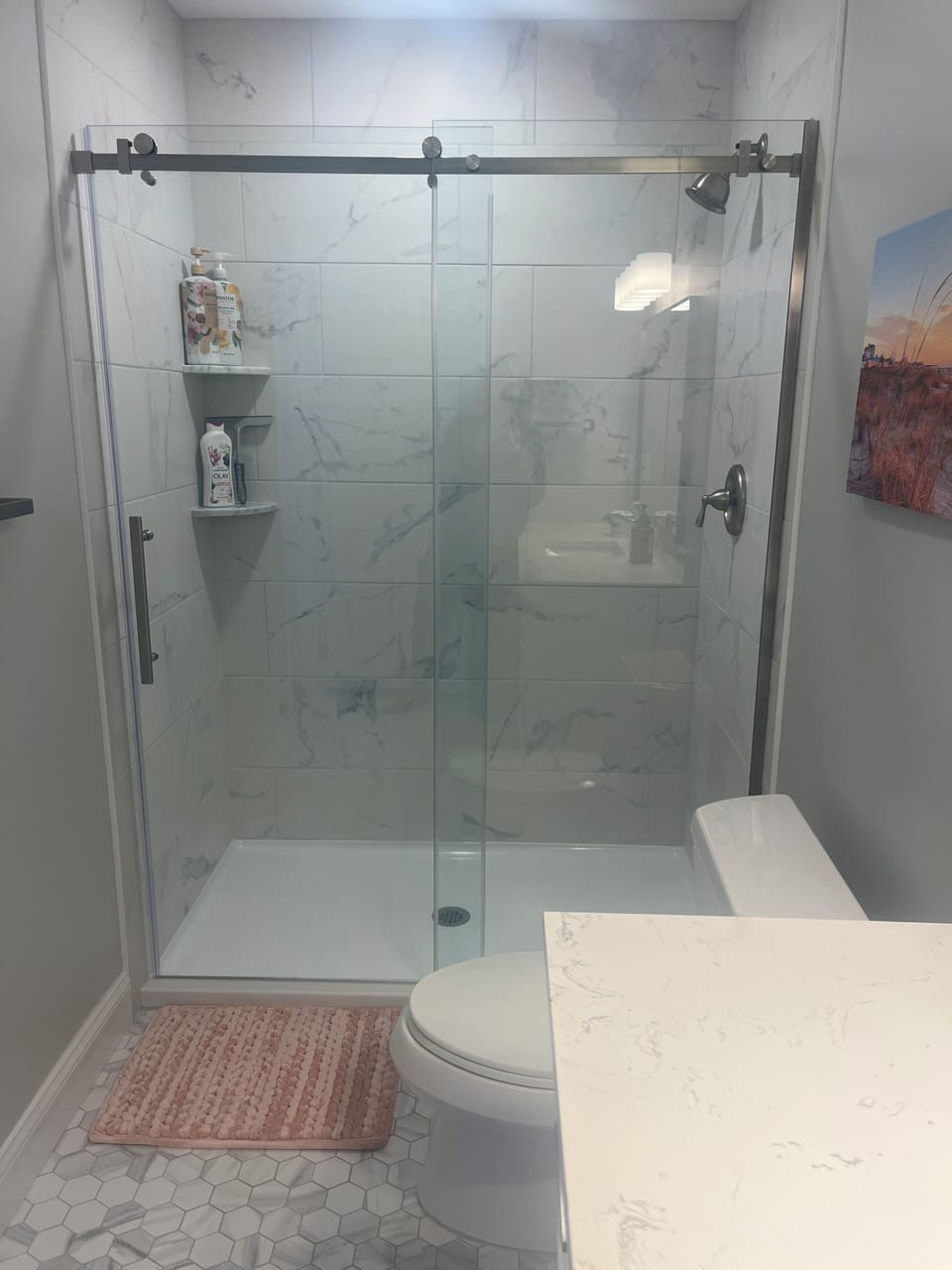 Newly remodeled master bath!