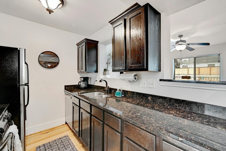 Fully stocked kitchen