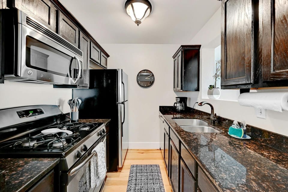 Fully stocked kitchen