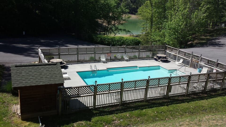 cool off in the resort pool
