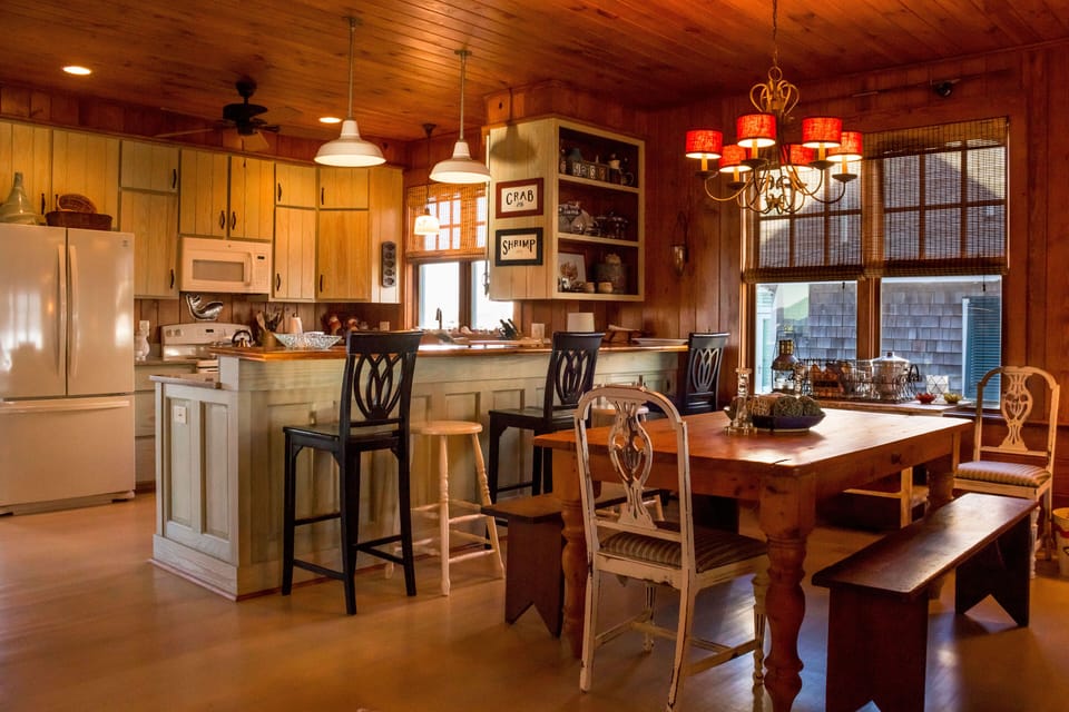 kitchen and dining