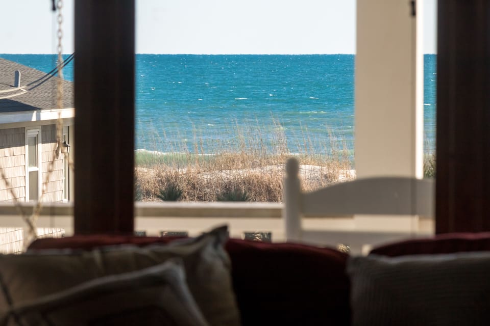 view from the living room sofa