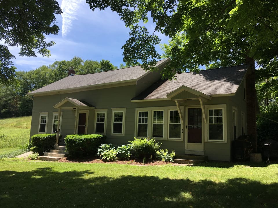 The farmhouse in summer.