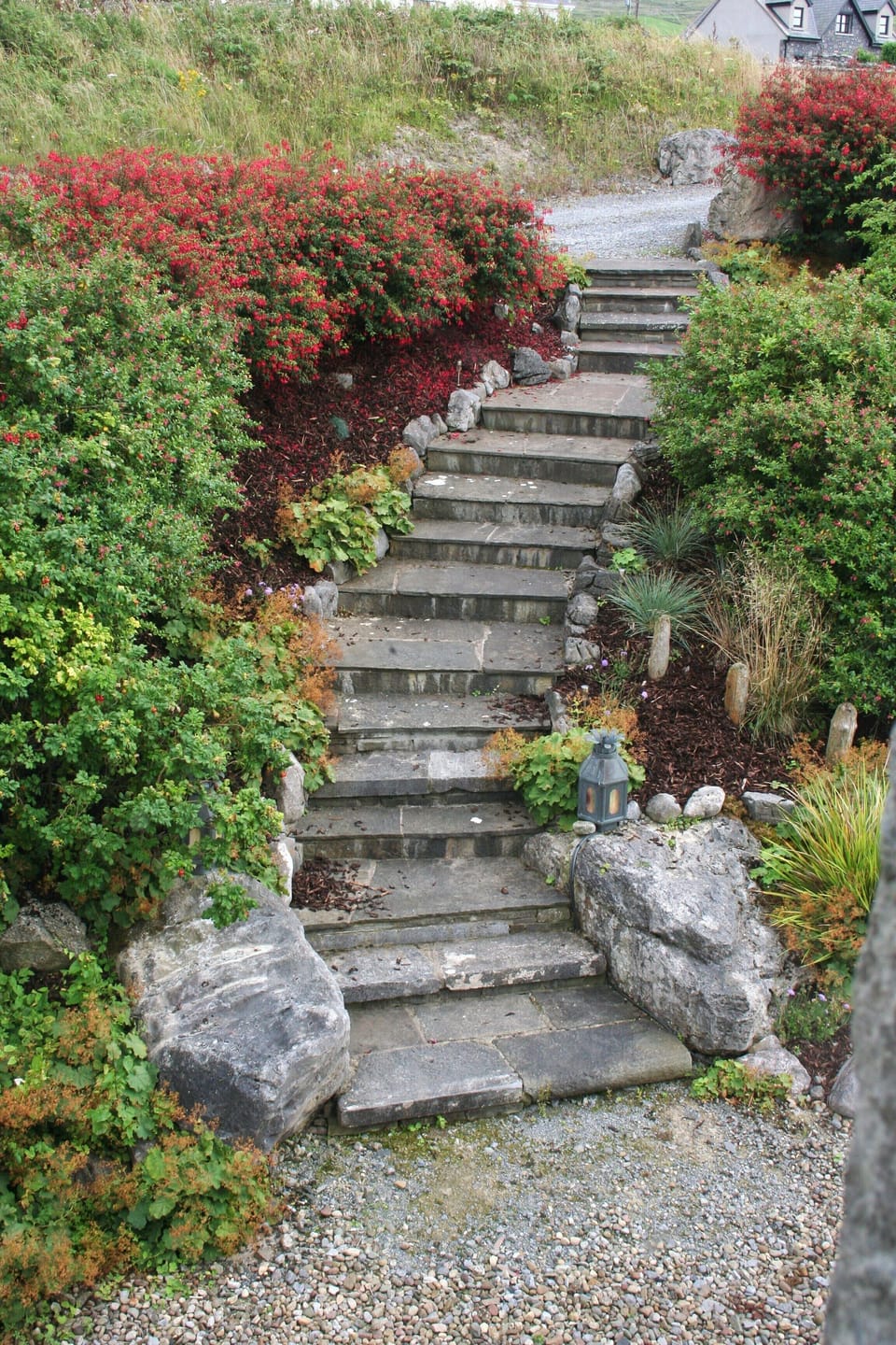 Outside stairs to road