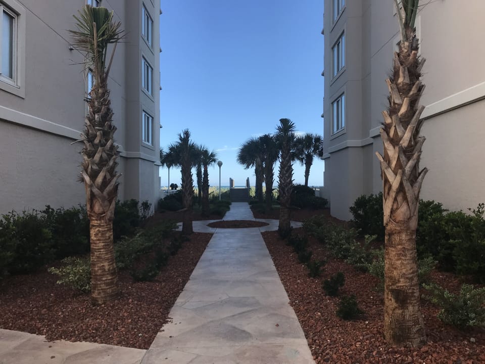 Walkway to Beach between Towers 