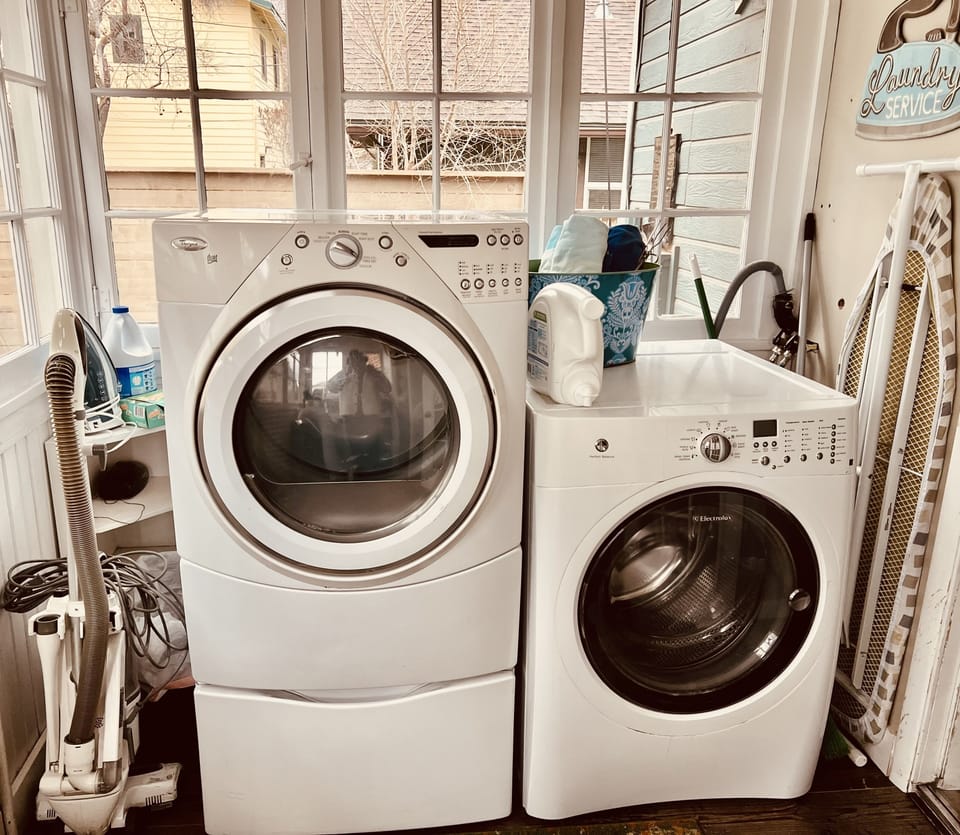 Laundry Room: Full in-unit laundry facilities to handle all your outdoor gear.
