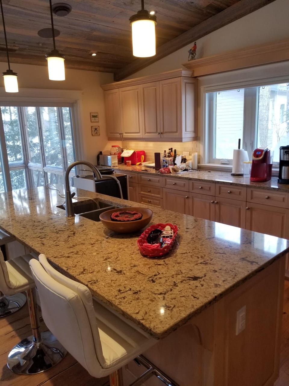 Kitchen with new appliances and granite counters