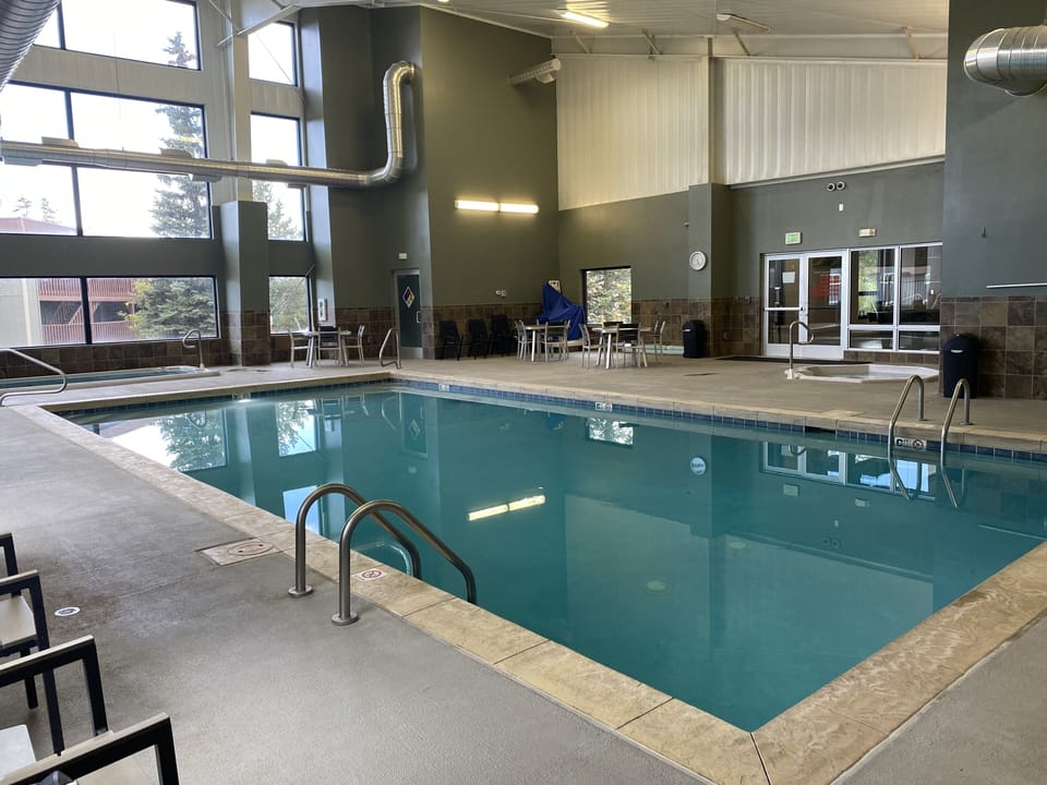 Pool inside clubhouse