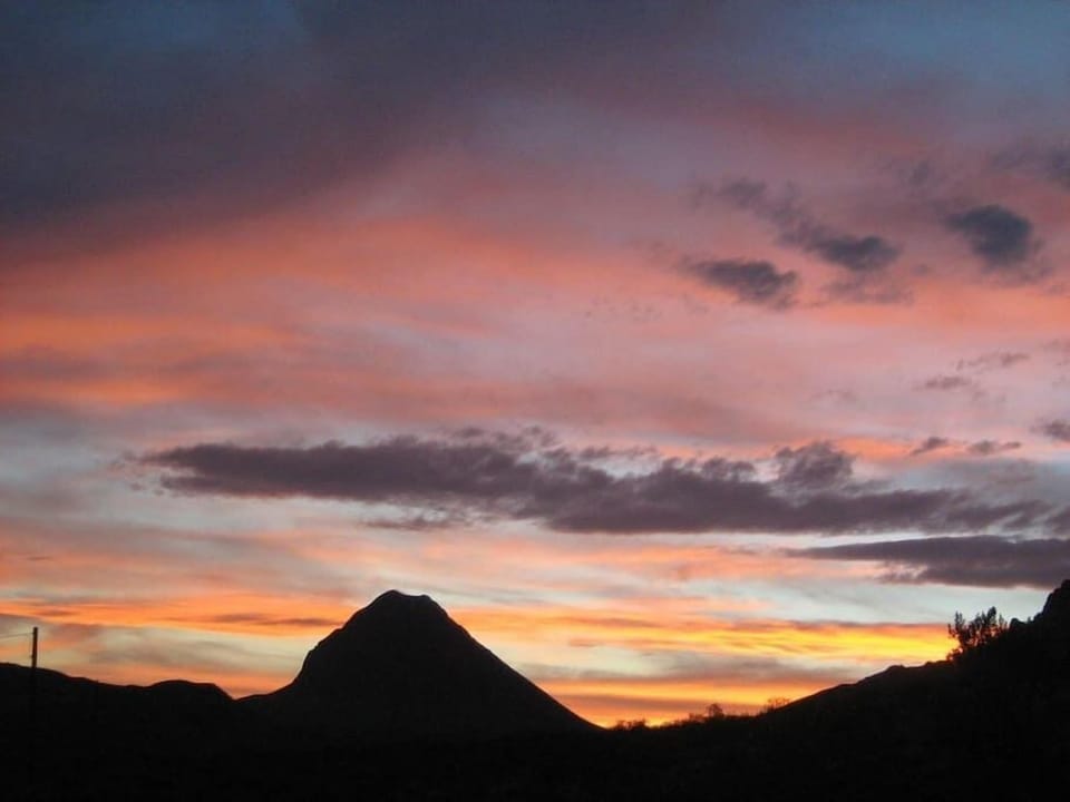 Sunset Over Mountains