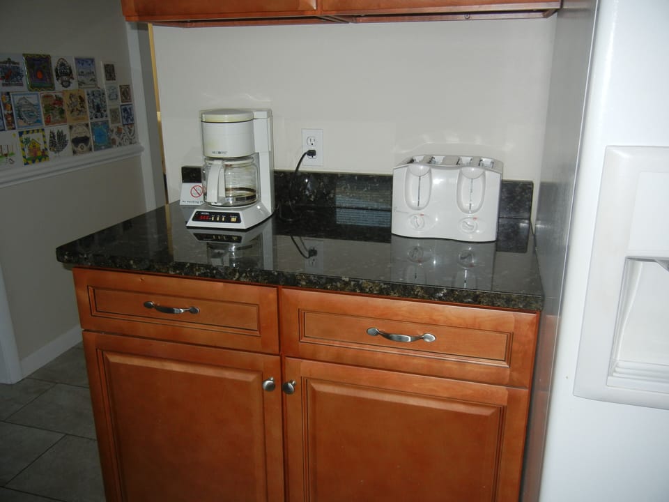 Kitchen coffee area.