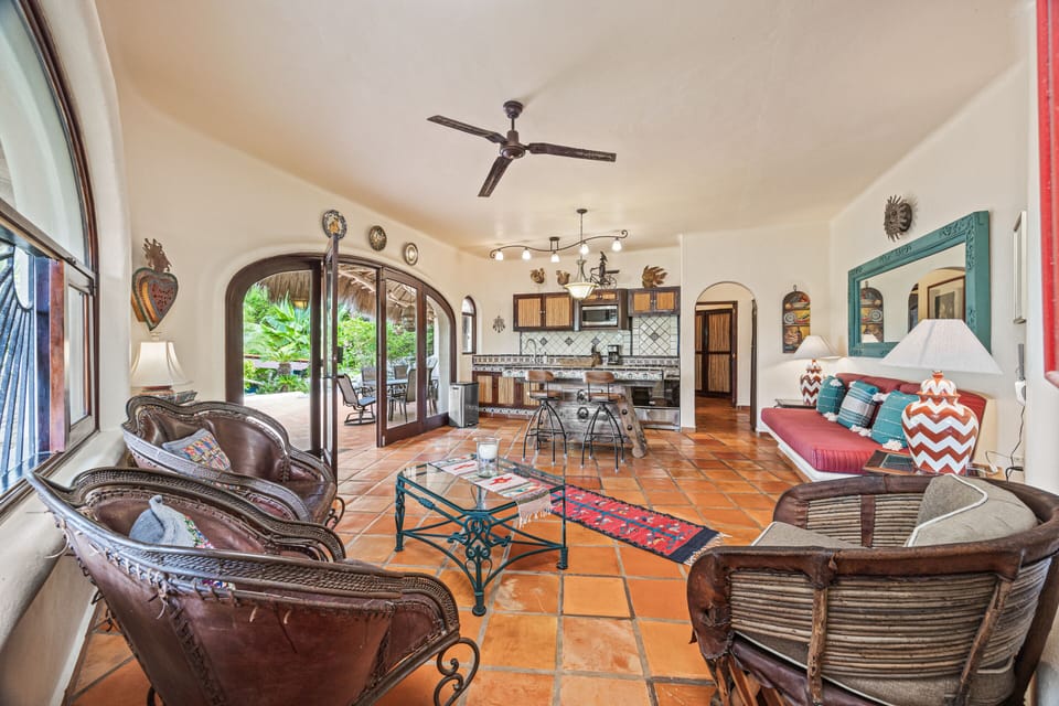 Buena Vista Living area opens to private outdoor terrace 