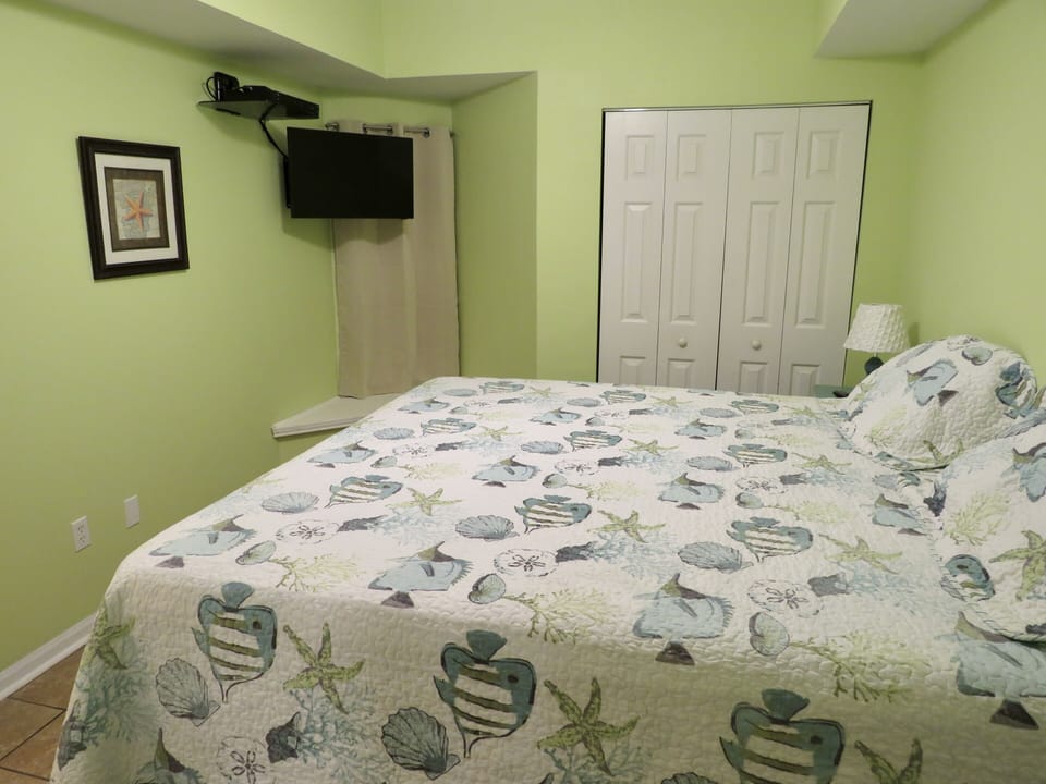 New king size bed in the master bedroom 