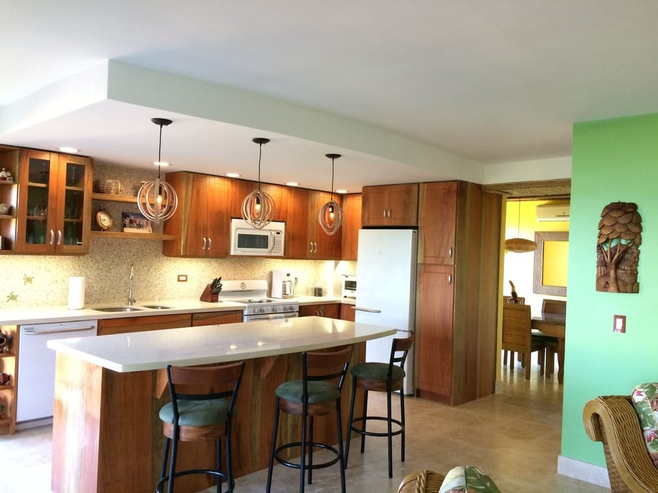 Main floor of the Villa — kitchen, living room, dining room, and full laundry.