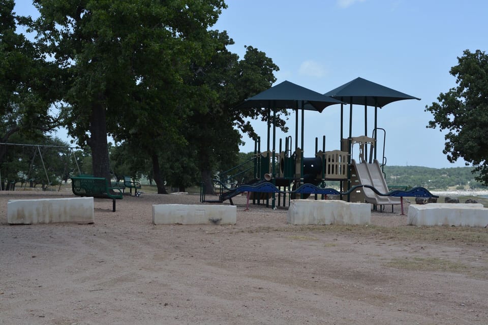 Playground area in the 50 acre park