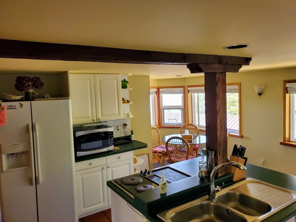 Our kitchen is fully eqipped, just bring your groceries.