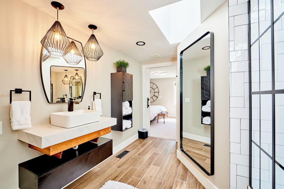 Newly remodeled master bath