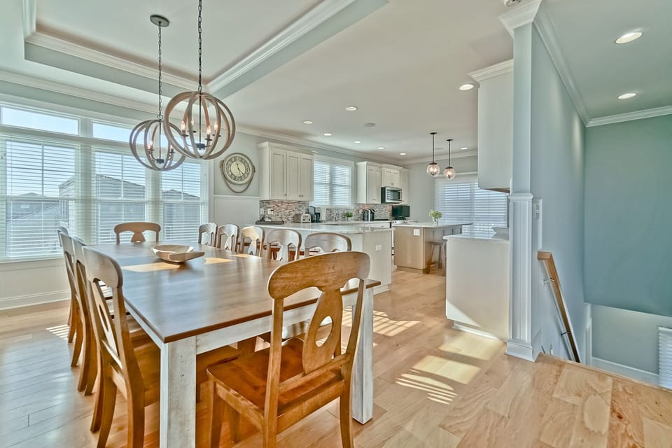 Dining room table with easy kitchen access