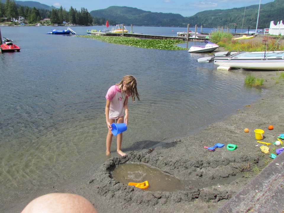 Sandy beach playtime