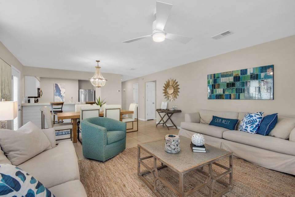 Seating area in living room