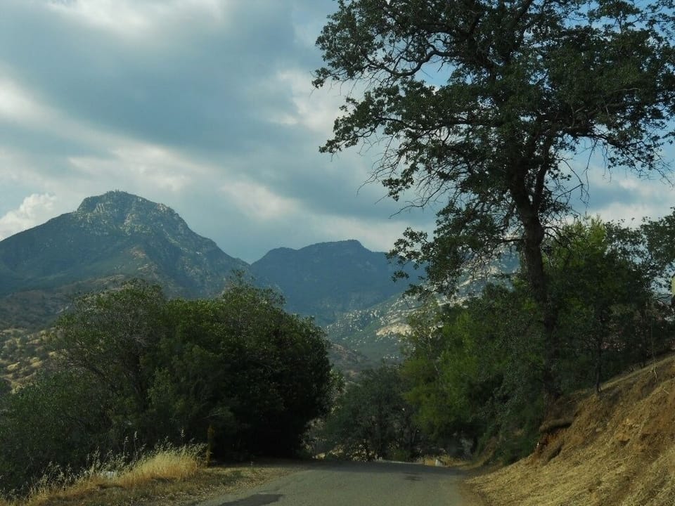 mountain view from road