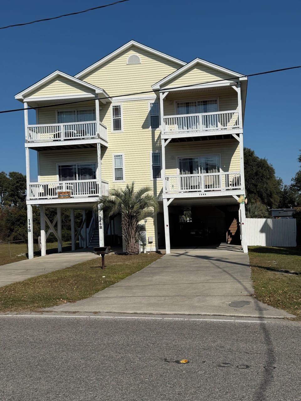 Front of our 126A Woodland Dr. 2-story 4BR/4.5BA house on 11/19/25