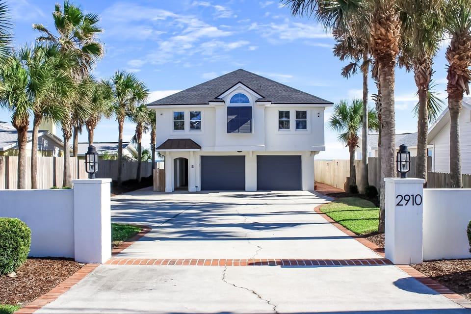 Front view of oceanfront home...your unforgettable family vacation awaits!