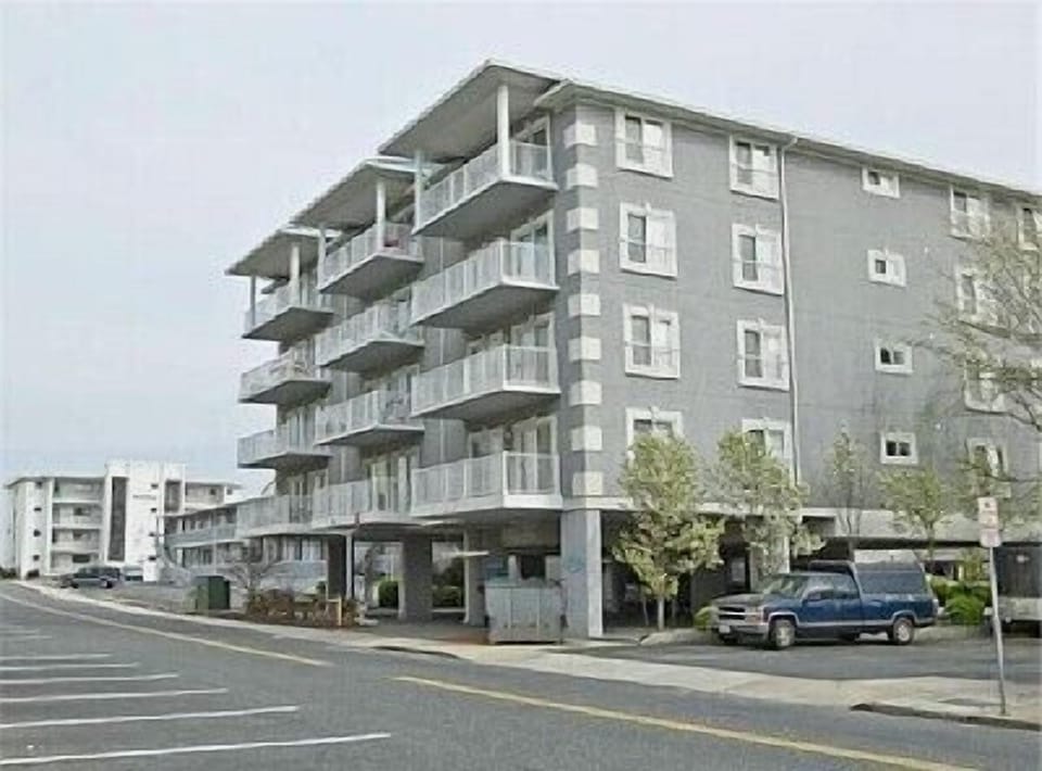 Street view of our condo which is in the middle on the top floor!