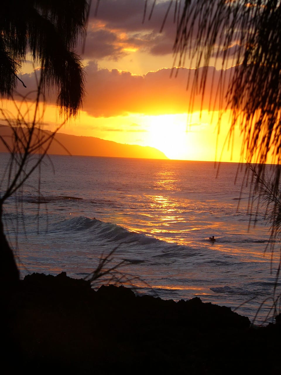 Sunset from property