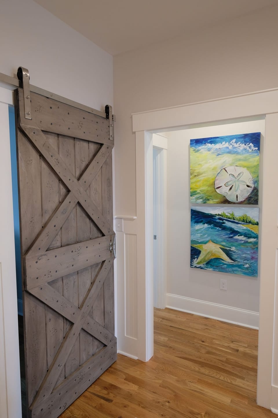Just a Sampling of Custom Finishes, Barn Door, Beautiful Hardwood Floors