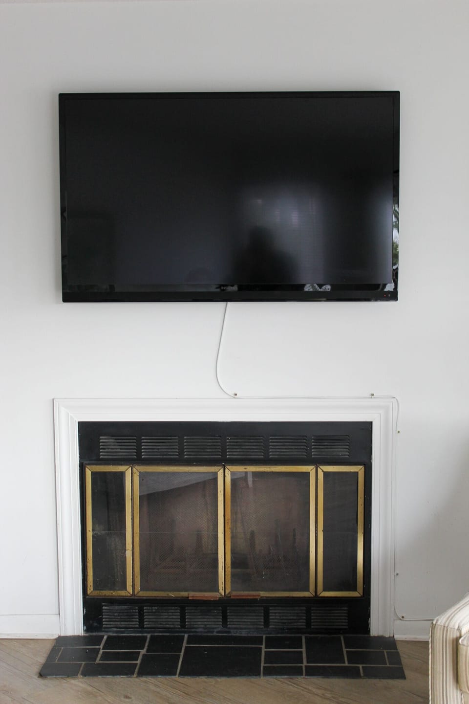 Large TV in living room