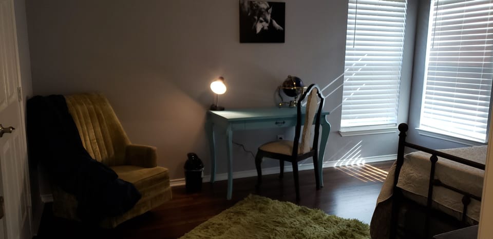 A place to rock and a place to work. 