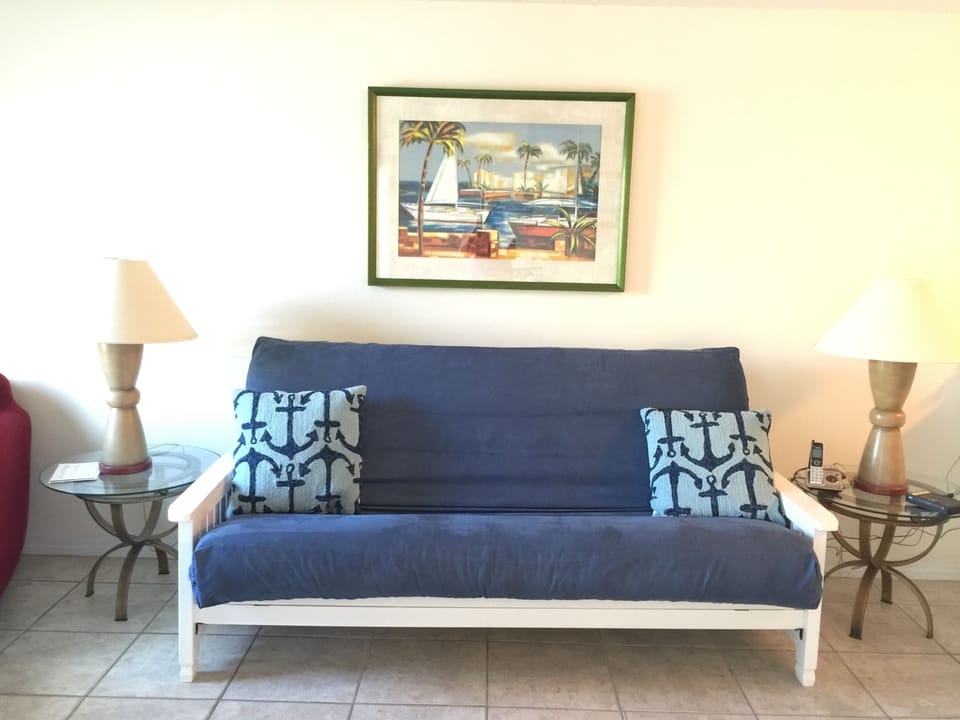 New soft marine blue microfiber cover, May 6, 2016