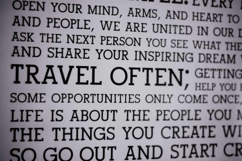 Wise words!
