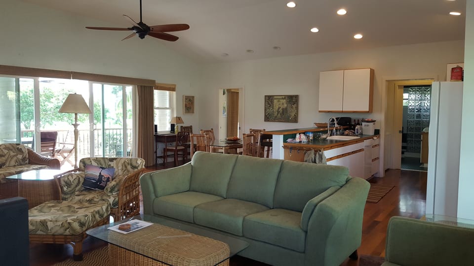 Open floorplan with large lanai doors